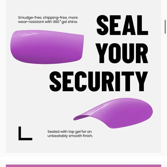 Press On Nails Glossy Violet Pink Purple Acrylic Fake Nails Glue Stick-On C3 - Picture 6 of 7